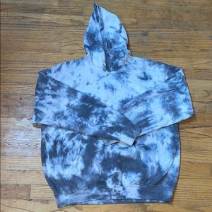 Gray Tie Dye Hoodie